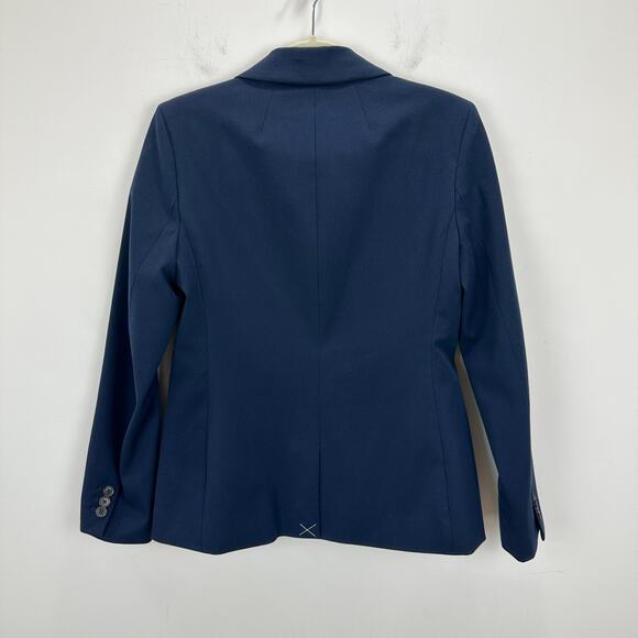 J.Crew Devon Blazer Jacket Bi Stretch Cotton Blend Classic Office Navy US 4 NWT - Picture 10 of 14